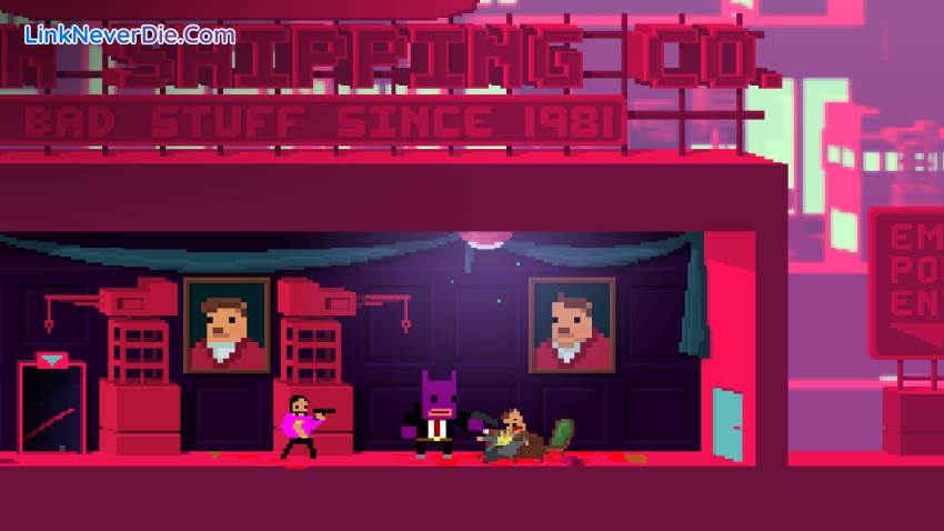 Hình ảnh trong game Not a Hero (screenshot)