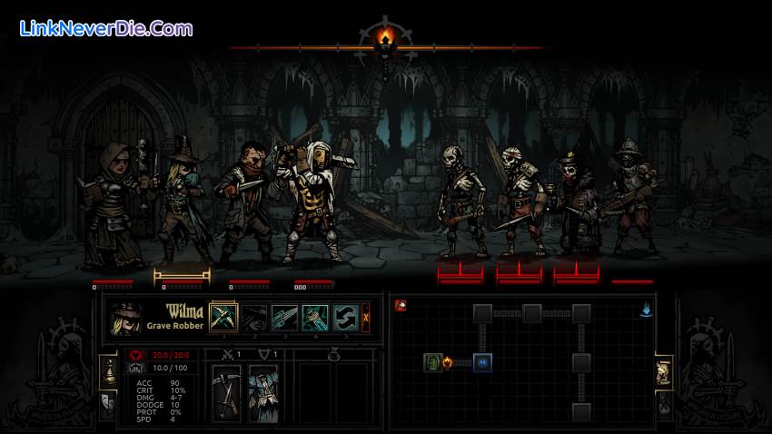 Hình ảnh trong game Darkest Dungeon (screenshot)