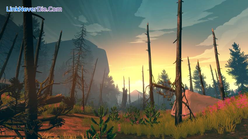 Hình ảnh trong game Firewatch (screenshot)