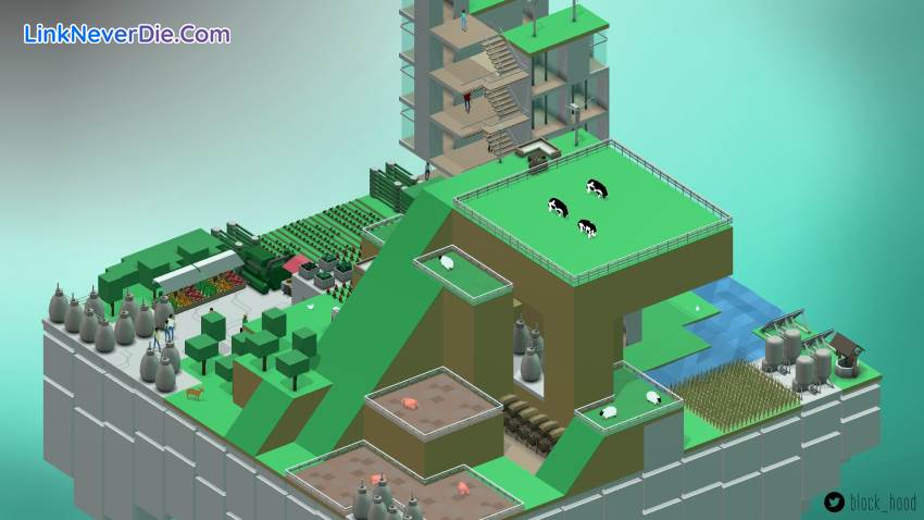 Hình ảnh trong game Block'hood (screenshot)