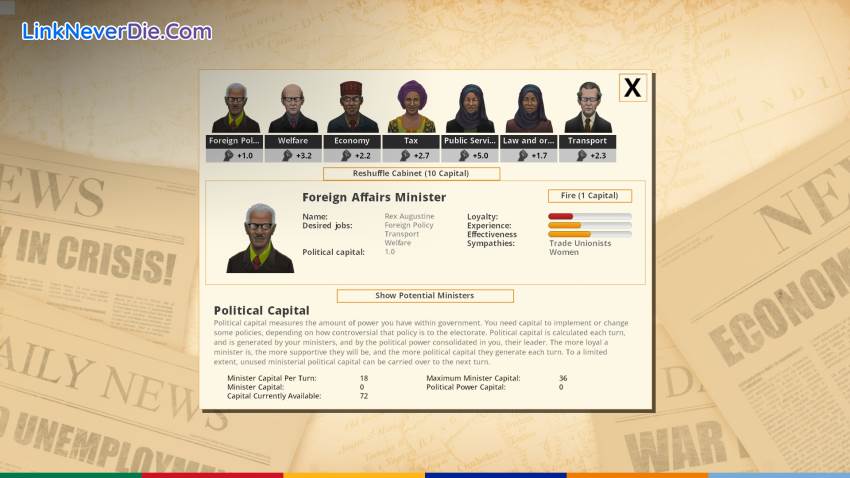 Hình ảnh trong game Democracy 3 Africa (screenshot)