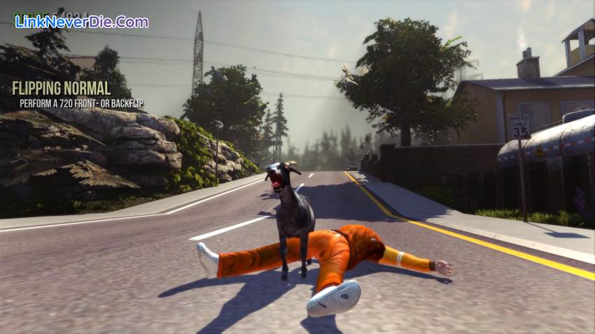 Hình ảnh trong game Goat Simulator (screenshot)