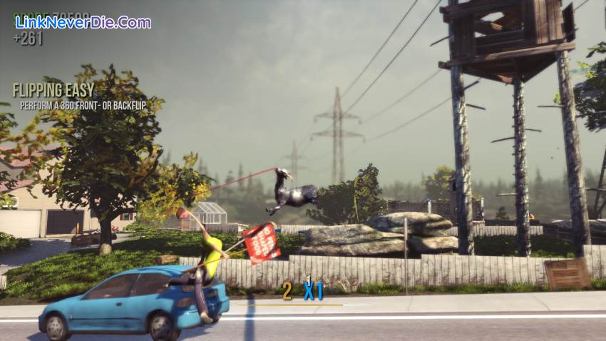 Hình ảnh trong game Goat Simulator (screenshot)