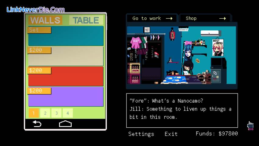 Hình ảnh trong game VA-11 Hall-A: Cyberpunk Bartender Action (screenshot)