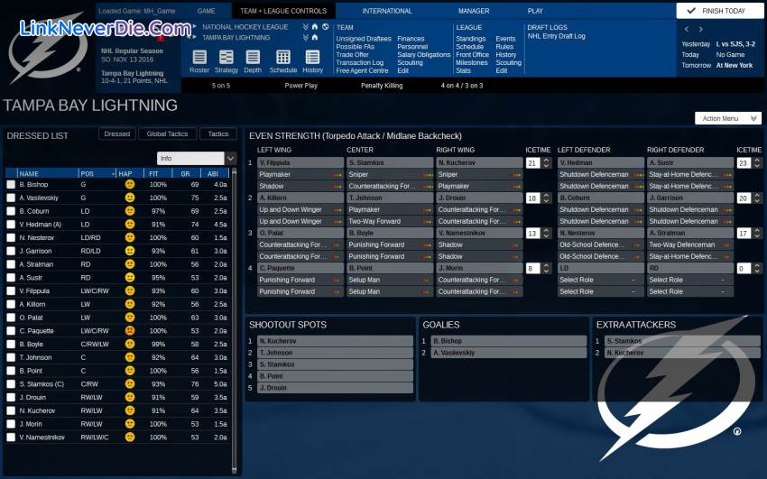 Hình ảnh trong game Franchise Hockey Manager 3 (screenshot)