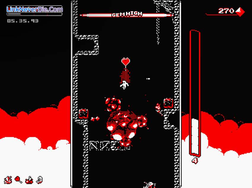 Hình ảnh trong game Downwell (screenshot)