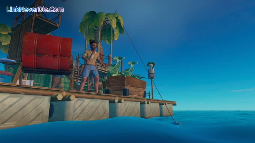 Hình ảnh trong game Raft (screenshot)