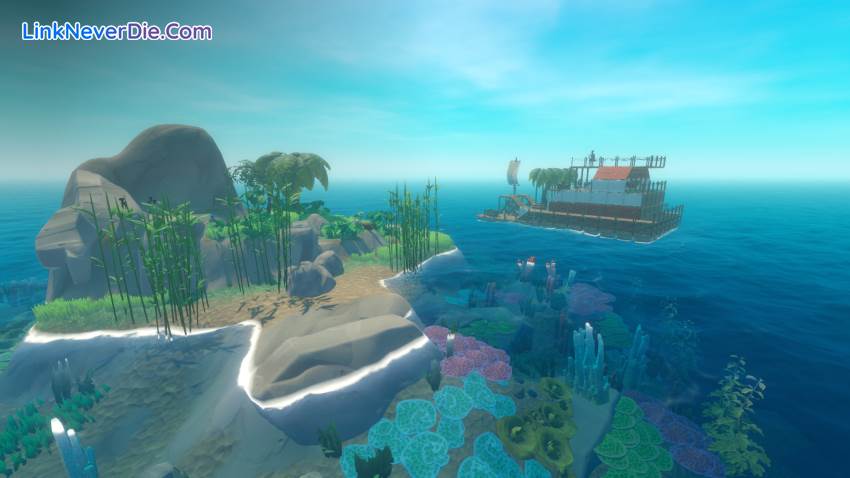 Hình ảnh trong game Raft (screenshot)