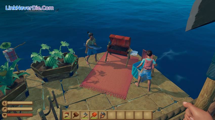 Hình ảnh trong game Raft (screenshot)