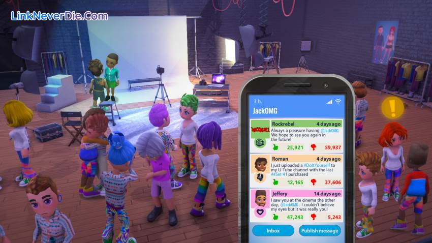 Hình ảnh trong game Youtubers Life (screenshot)