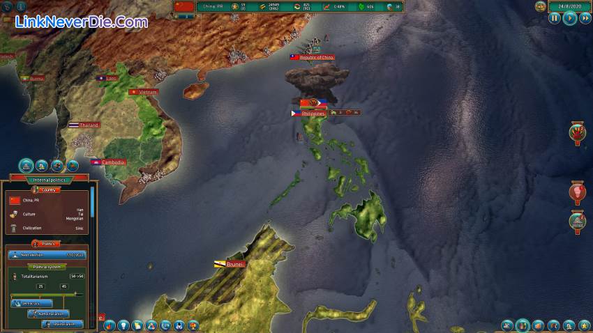 Hình ảnh trong game Realpolitiks (screenshot)