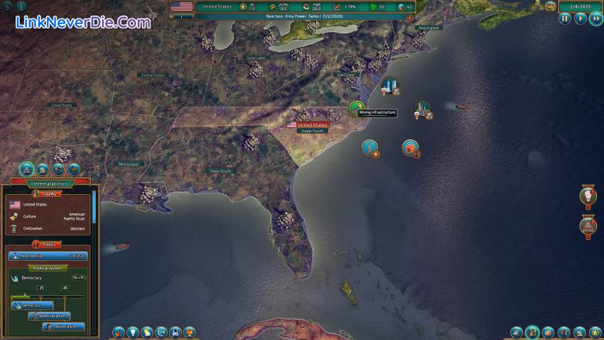 Hình ảnh trong game Realpolitiks (screenshot)