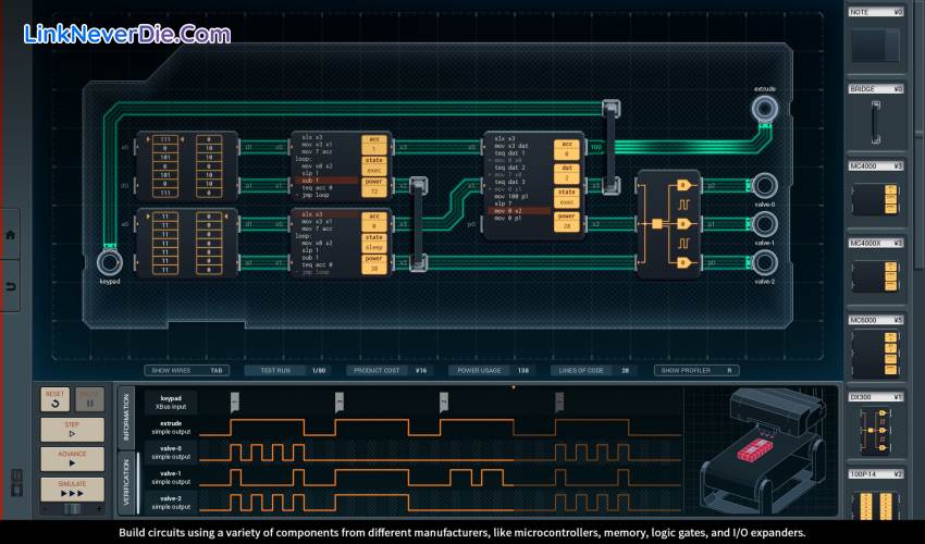 Hình ảnh trong game SHENZHEN I/O (screenshot)