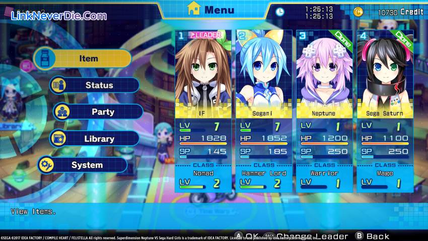 Hình ảnh trong game Superdimension Neptune VS Sega Hard Girls (screenshot)