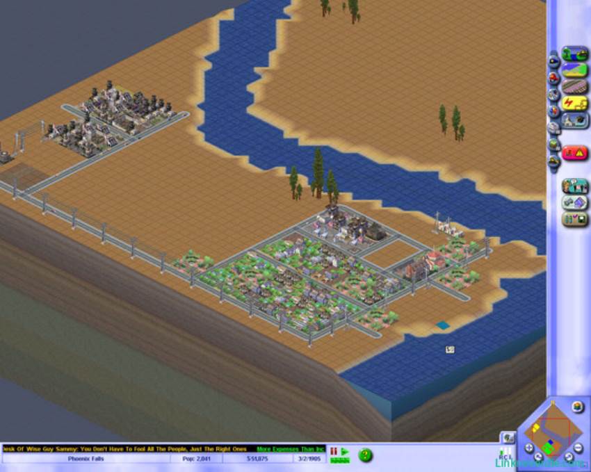 Hình ảnh trong game SimCity 3000 (screenshot)