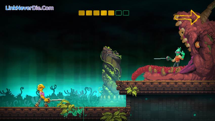 Hình ảnh trong game Nidhogg 2 (screenshot)