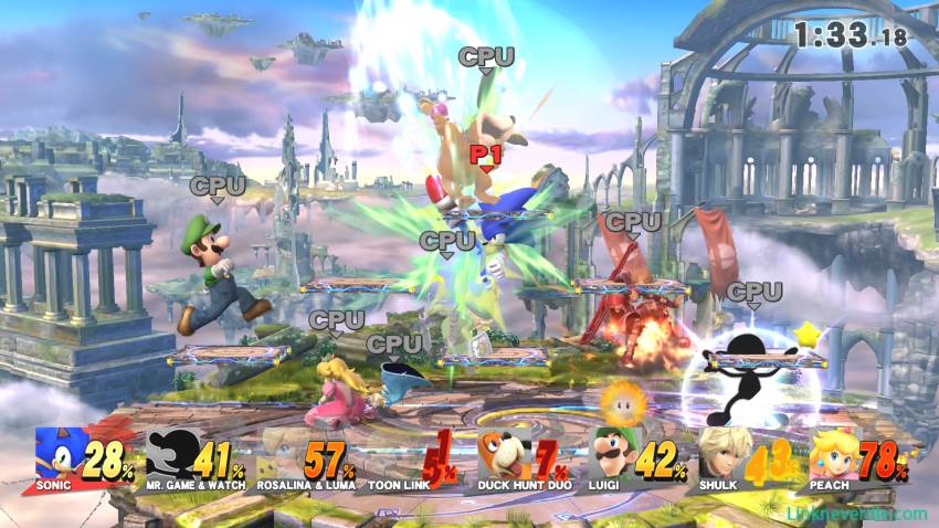 Hình ảnh trong game Super Smash Bros. (screenshot)