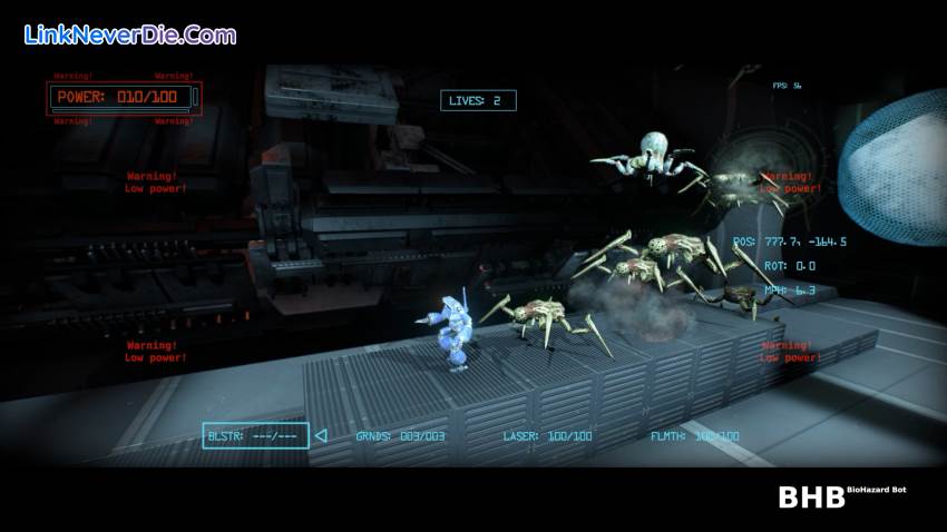 Hình ảnh trong game BHB: BioHazard Bot (screenshot)