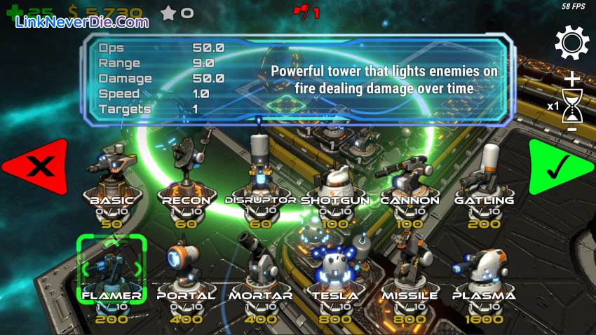 Hình ảnh trong game Space Panic Defense (screenshot)