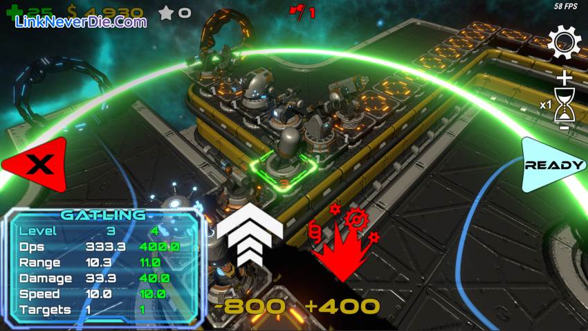 Hình ảnh trong game Space Panic Defense (screenshot)