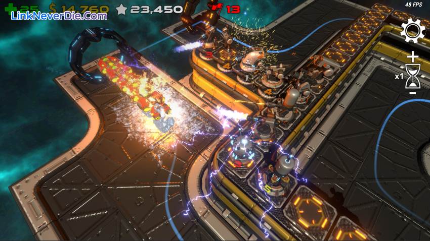 Hình ảnh trong game Space Panic Defense (screenshot)