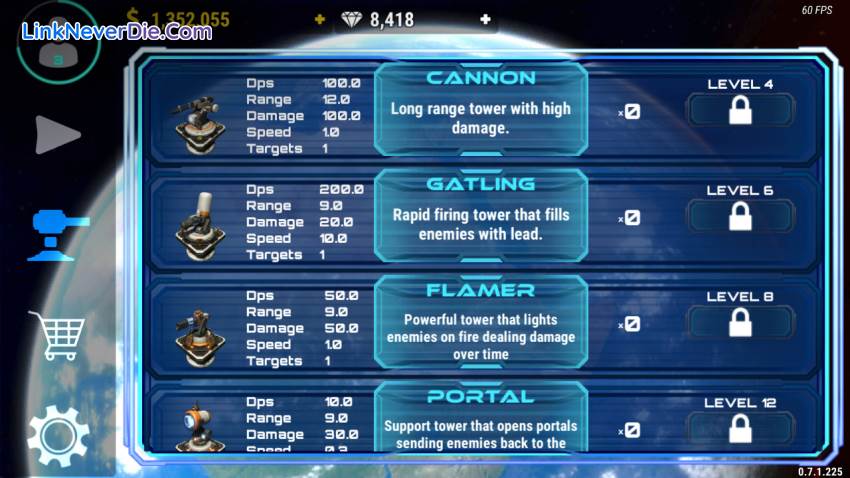 Hình ảnh trong game Space Panic Defense (screenshot)