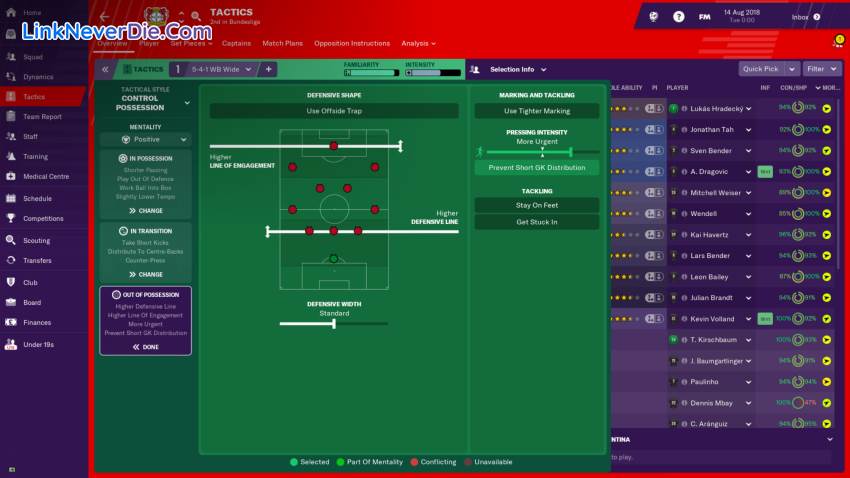 Hình ảnh trong game Football Manager 2019 (screenshot)