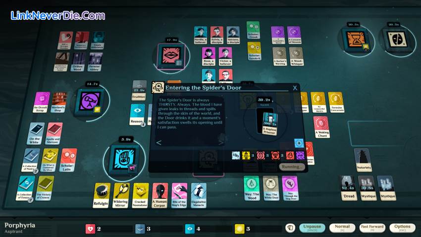 Hình ảnh trong game Cultist Simulator (screenshot)