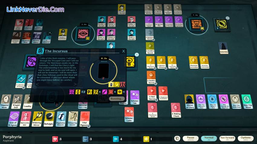 Hình ảnh trong game Cultist Simulator (screenshot)