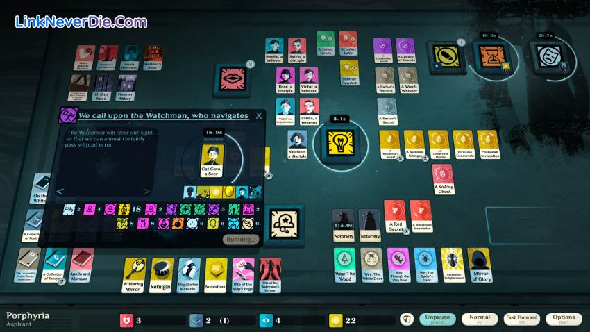 Hình ảnh trong game Cultist Simulator (screenshot)