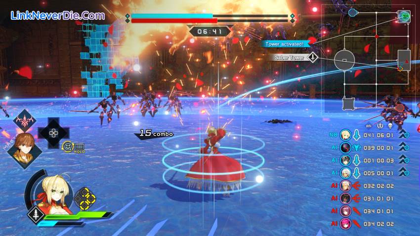 Hình ảnh trong game Fate/EXTELLA LINK (screenshot)