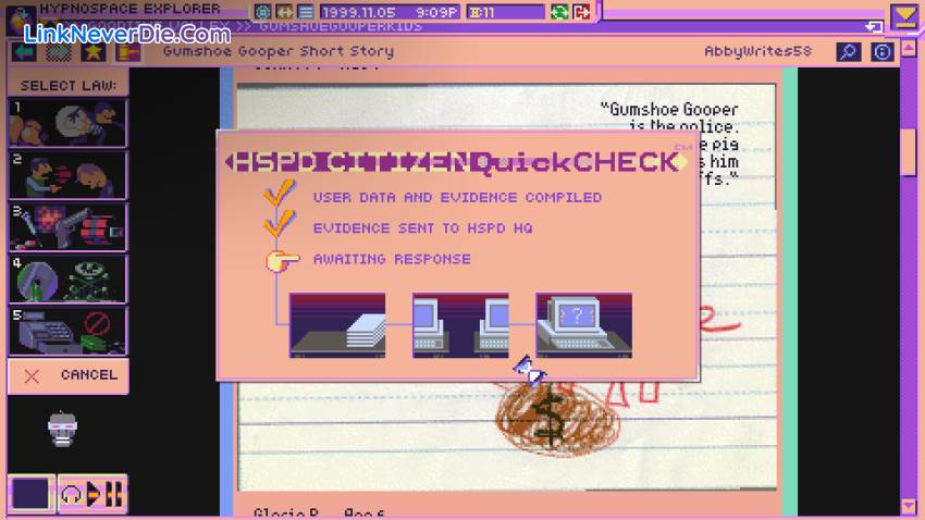 Hình ảnh trong game Hypnospace Outlaw (screenshot)