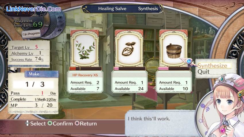 Hình ảnh trong game Atelier Rorona: The Alchemist of Arland DX (screenshot)