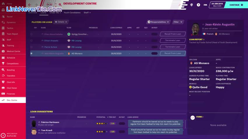 Hình ảnh trong game Football Manager 2020 (screenshot)