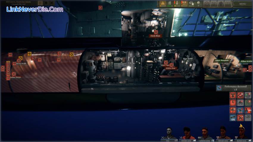 Hình ảnh trong game UBOAT (screenshot)