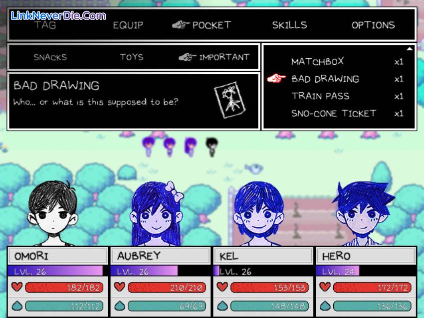 Hình ảnh trong game OMORI (screenshot)