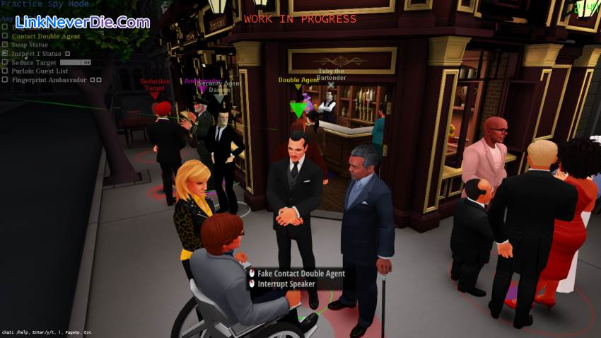 Hình ảnh trong game SpyParty (screenshot)