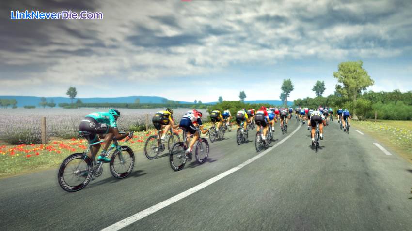 Hình ảnh trong game Tour de France 2021 (screenshot)