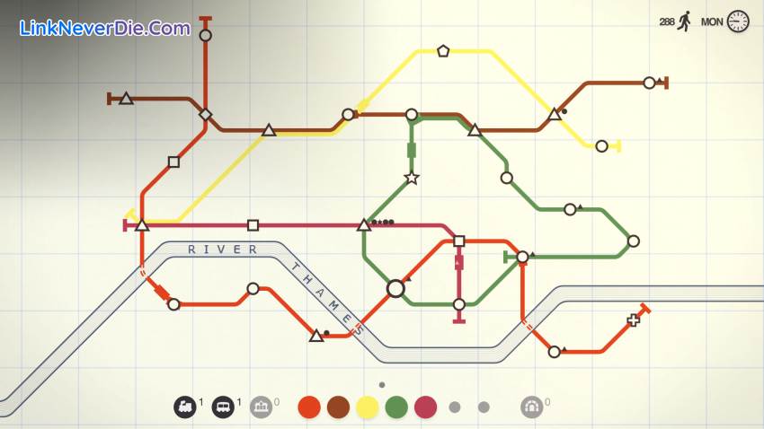 Hình ảnh trong game Mini Metro (screenshot)