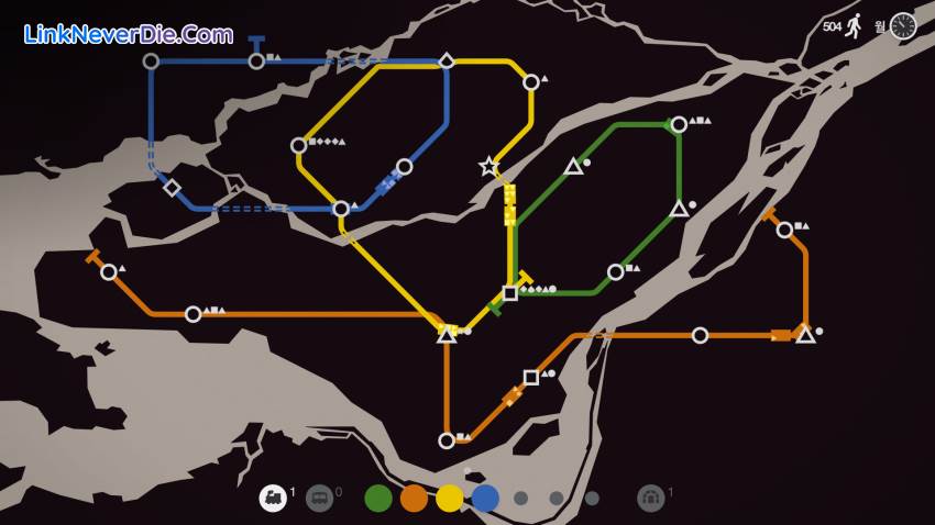 Hình ảnh trong game Mini Metro (screenshot)