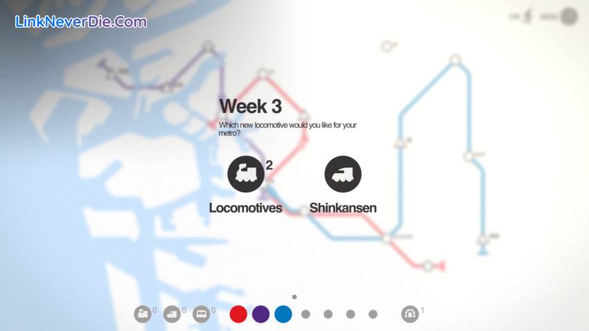 Hình ảnh trong game Mini Metro (screenshot)