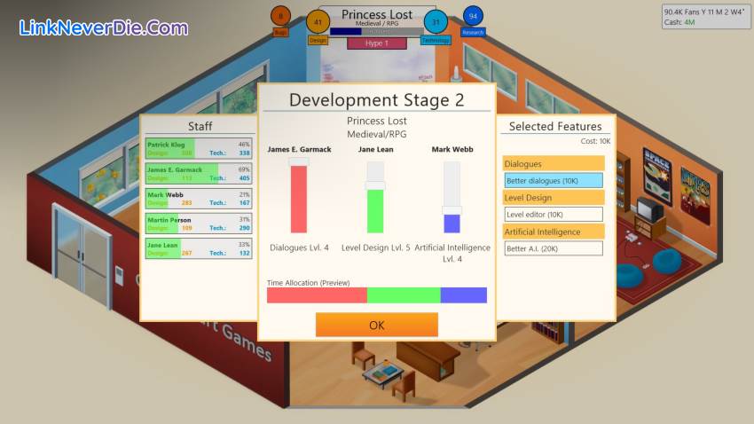 Hình ảnh trong game Game Dev Tycoon (screenshot)