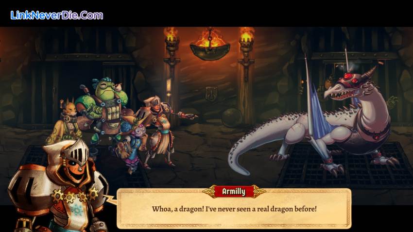 Hình ảnh trong game SteamWorld Quest: Hand of Gilgamech (screenshot)