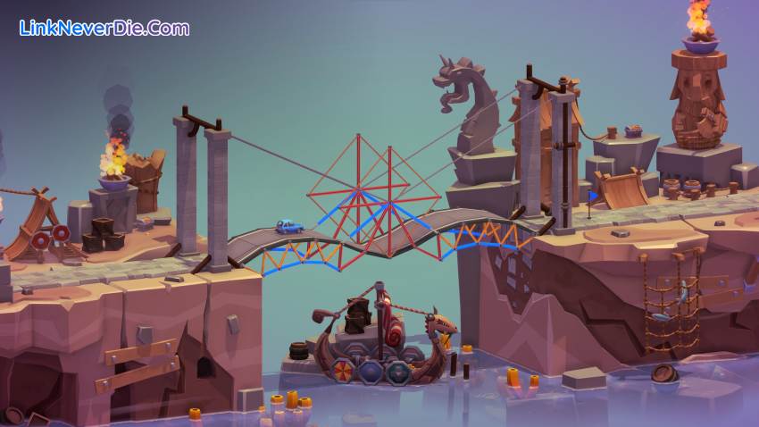 Hình ảnh trong game Poly Bridge 3 (screenshot)