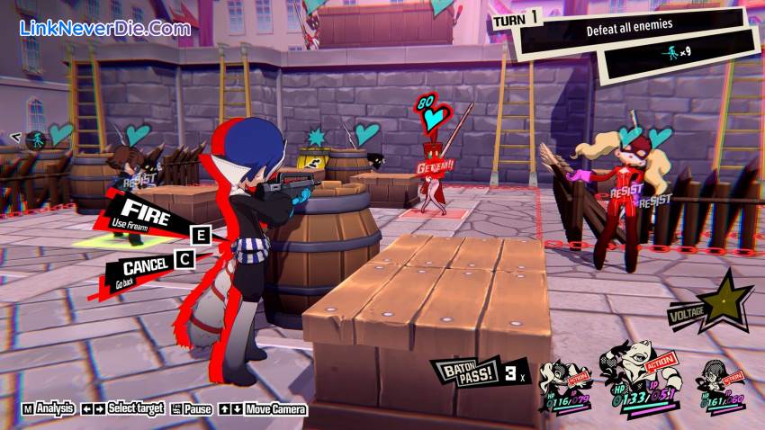 Hình ảnh trong game Persona 5 Tactica (screenshot)