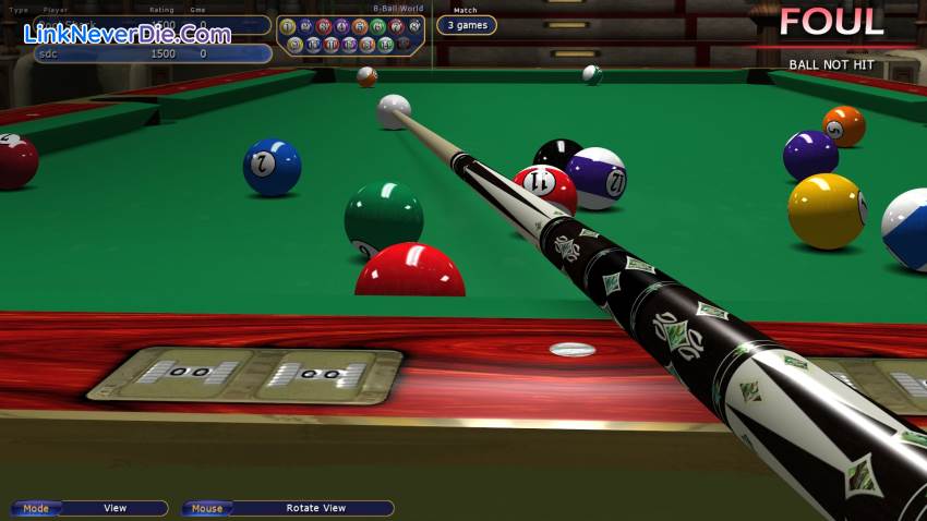 Hình ảnh trong game Virtual Pool 4 (screenshot)