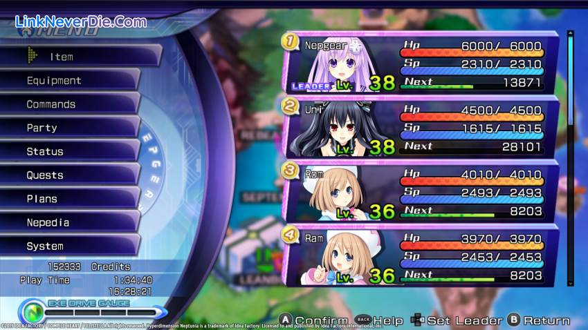 Hình ảnh trong game Hyperdimension Neptunia Re;Birth2: Sisters Generation (screenshot)