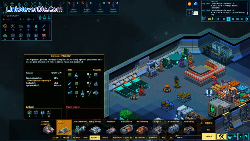 Hình ảnh trong game Space Haven (screenshot)