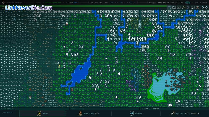 Hình ảnh trong game Caves of Qud (screenshot)