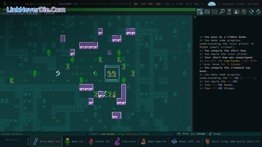 Hình ảnh trong game Caves of Qud (screenshot)